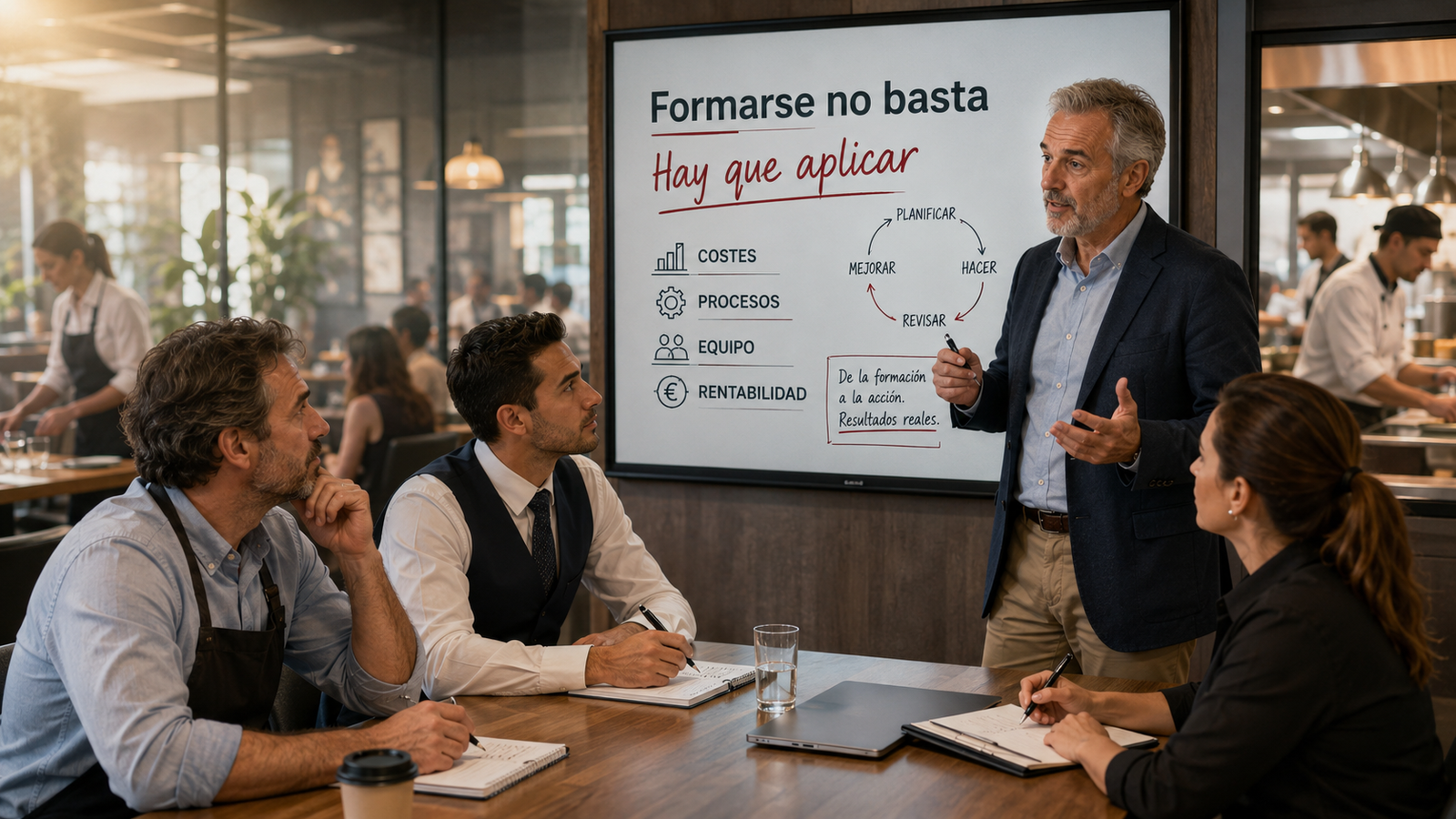 No se cambia al aprender, se cambia al aplicarlo.